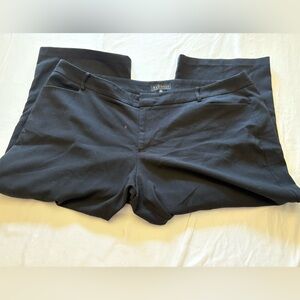 Eloquii | Black Cropped Dress Pants | Size 24 | Plus Size